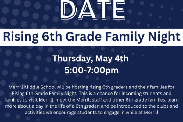 Rising 6th Grade Family Night!