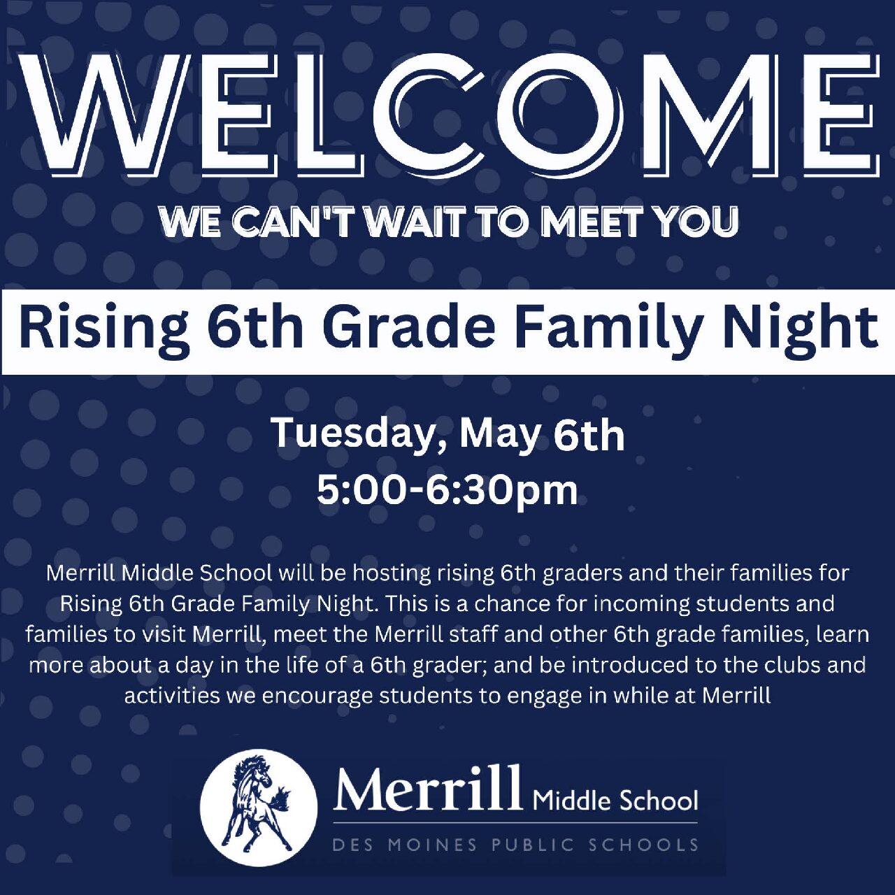 Rising 6th Grade Family Night!